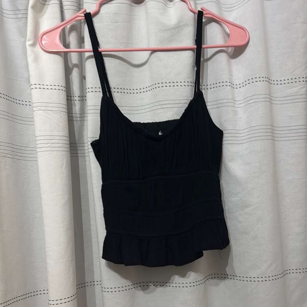 Hollister Black Bustier Peplum Camisole